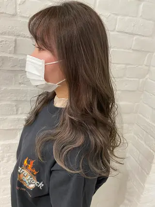 ロング ハイトーン/メンズ 水野翔太のヘアスタイル