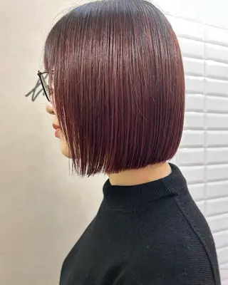 ショート カラー hubhair レイヤー/透明感のヘアスタイル