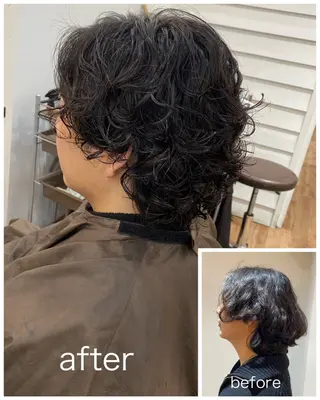 パーマ 熊崎 未来のヘアスタイル
