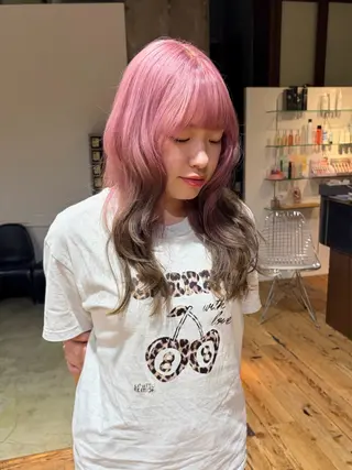 カラー coohair トミクラモエのヘアスタイル