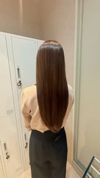 ロング カラー ヘアアレンジ 🎈ブリーチなし暖色 カラー/レッド/ゆいのヘアスタイル