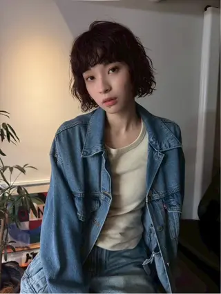 ミディアム パーマ IPPO 下北沢のヘアスタイル