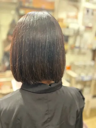 ミディアム 半澤 亜実🪐/縮毛矯正のヘアスタイル