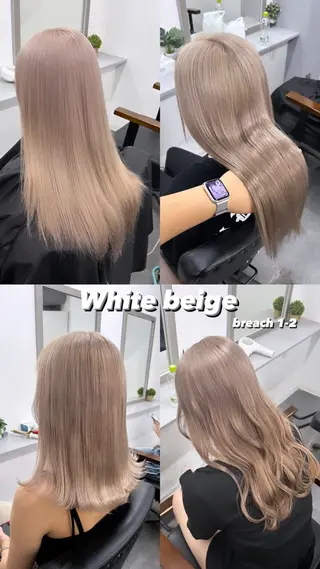 ロング カラー 艶髪✖️ハイトーン 🫧YURIA🫧のヘアスタイル