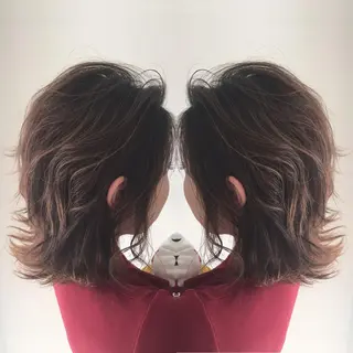 ミディアム 中間 将人のヘアスタイル