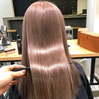 ロング カラー ヘアアレンジ 🧸ハイトーン🧸 ゆっきー🧸のヘアスタイル