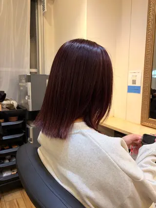 ミディアム カラー ハイトーンカラー cecil kokiのヘアスタイル