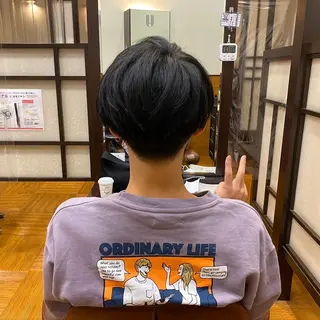 カラー メンズ 羽石 理江のヘアスタイル
