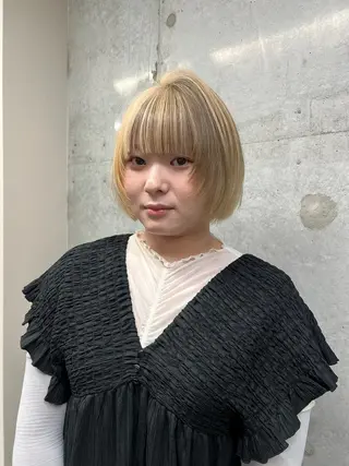ショート 🩵albis/めい 大宮/ブリーチ🦋のヘアスタイル