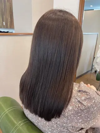 セミロング カラー 髪質改善/カラー 🖤🤍川島のヘアスタイル