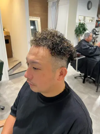 パーマ メンズ 透明感カラー 🫧ゆうしん/平尾のヘアスタイル