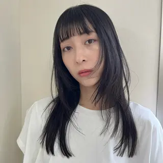 ミディアム たおちゃん／レイヤー ／透明感カラーのヘアスタイル