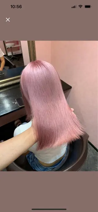 カラー Seleneキズナ ワンカラー/ブリーチのヘアスタイル