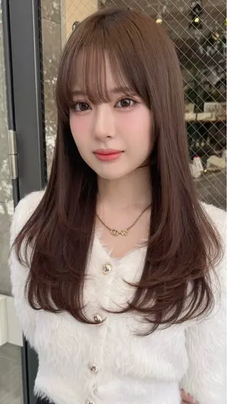 ロング 耳かけショート⛌似 合わせカラー🌟荒砂のヘアスタイル