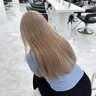 カラー ミディアム 色落ち綺麗🩰ハイ トーン🎀RINKAのヘアスタイル
