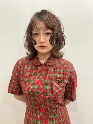 ショート カラー ヘアセット🎀パーマ Tsubasaのヘアスタイル