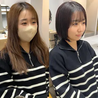 ショート 縮毛矯正 特化アツシのヘアスタイル