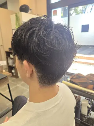 ミディアム メンズ パーマ 石川(park) ジェウンのヘアスタイル