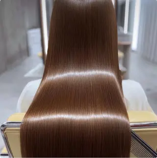 ロング パーマ 韓国×艶ハイトーンが かわいい✨️リオ🍒のヘアスタイル