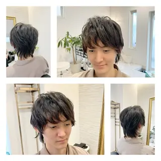 ショート カラー メンズ アイブロウ la kaori secretのマツエク・マツパデザイン