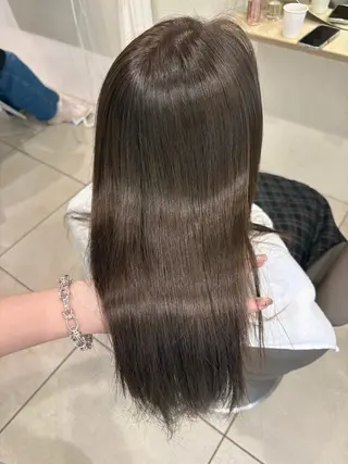 ロング カラー 似合わせカットカラー りおなのヘアスタイル