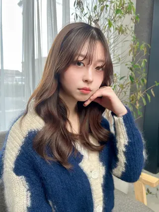 ロング ブリーチ🐰インナー ♡ハイライト♡綾🐰のヘアスタイル
