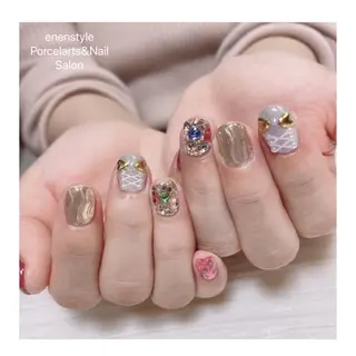 ショート ネイル 🐾enen style 🐾のネイルデザイン