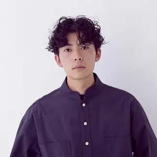 ショート パーマ メンズ メンズパーマ タカキリョウのヘアスタイル