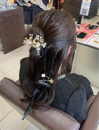 ヘアアレンジ 🤎韓国ヘア ベージュ まゆか🤎のヘアスタイル