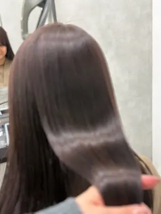 ロング カラー 梅雨対策すぐ巻ける ☔️縮毛矯正勝倉　麗のヘアスタイル