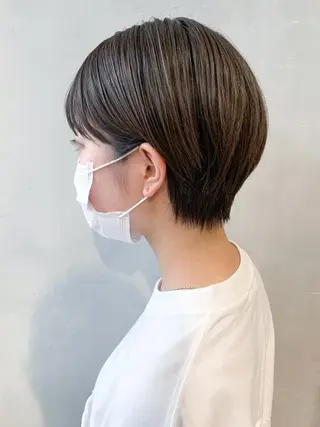 ショート カラー パーマ ヘアアレンジ ITbyALBUM 中野店のヘアスタイル