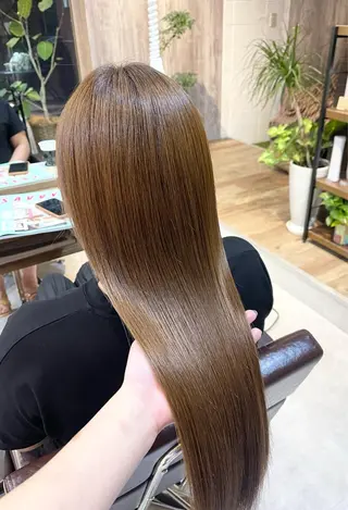 ロング 髪質改善で 憧れの潤艶美髪にのヘアスタイル