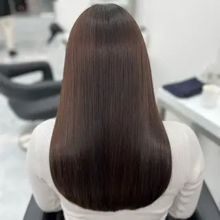 ロング カラー パーマ ヘアアレンジ メンズ キッズ 髪質改善Ⅰ透明感 艶カラーⅠたつやのヘアスタイル