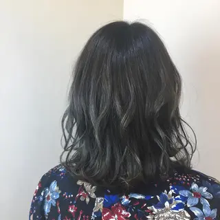 ミディアム 広がり、まとまらない お悩み改善/ 中田のヘアスタイル