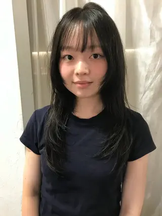 ミディアム カラー 中性的ヘア/ ナチュラル/トモキのヘアスタイル