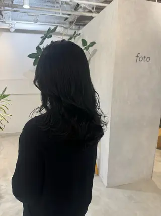 セミロング 新宿/顔周りカット +レイヤー＝しずく♩のヘアスタイル