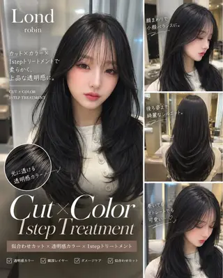 ロング MASHU🇰🇷/ レイヤー/艶カラーのヘアスタイル