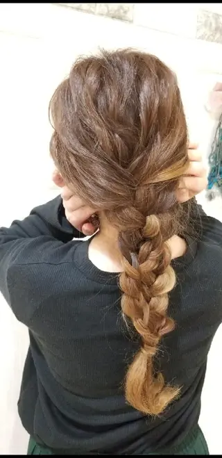ヘアアレンジ ロング 水口 正登のヘアスタイル