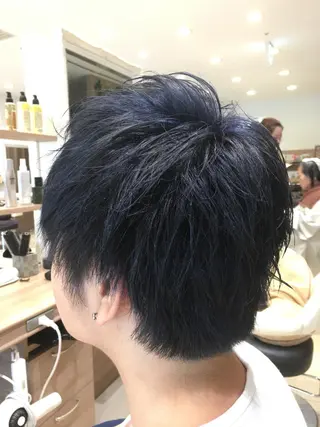 ショート カラー メンズ 🔸縮毛矯正🔸 カソリ ナユタのヘアスタイル