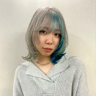 ミディアム カラー ✨当日予約OK✨ /透明感カラー/莉未のヘアスタイル