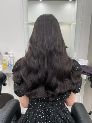 ロング カラー ヘアアレンジ 縮毛矯正/髪質改善/ ブリーチ毛/木元渓太のヘアスタイル