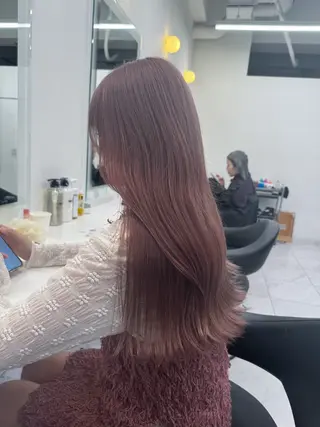 ロング カラー ヘアアレンジ Over hair_ misakiのヘアスタイル