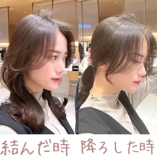 セミロング 韓国くびれレイヤー 🇰🇷はづきのヘアスタイル
