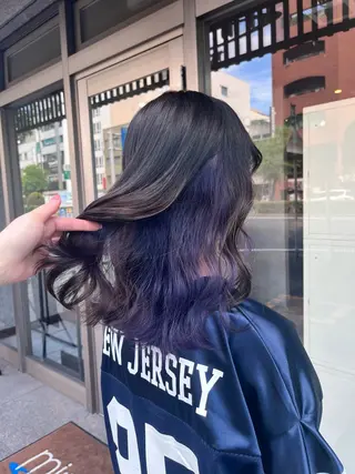 ミディアム カラー 村田梨乃/ minim hairのヘアスタイル
