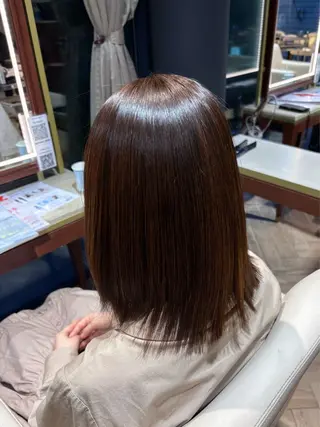 ミディアム 透明感/艶髪/ 髪質改善/あるのヘアスタイル
