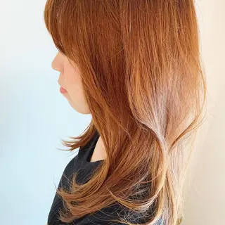 セミロング カラー 中川 竜誠のヘアスタイル