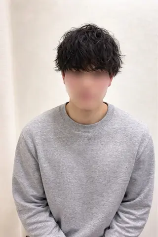 ミディアム パーマ 【メンズパーマ特化】 リュウのヘアスタイル