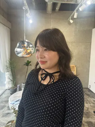 ミディアム カラー 【eim】小塚 玲奈のヘアスタイル