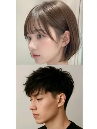 ショート メンズ 長谷川 愛海のヘアスタイル