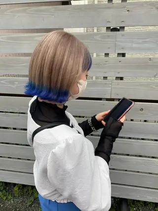 ショート カラー ヘアアレンジ 似合わせレイヤー/ Wカラー🧸こころのヘアスタイル